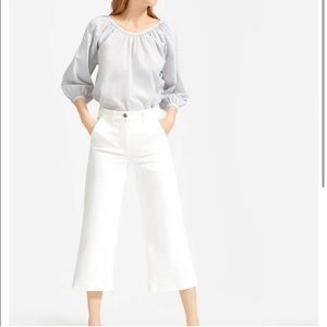 Everlane ruched air blouse